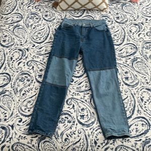 Shein bleach-patch jeans